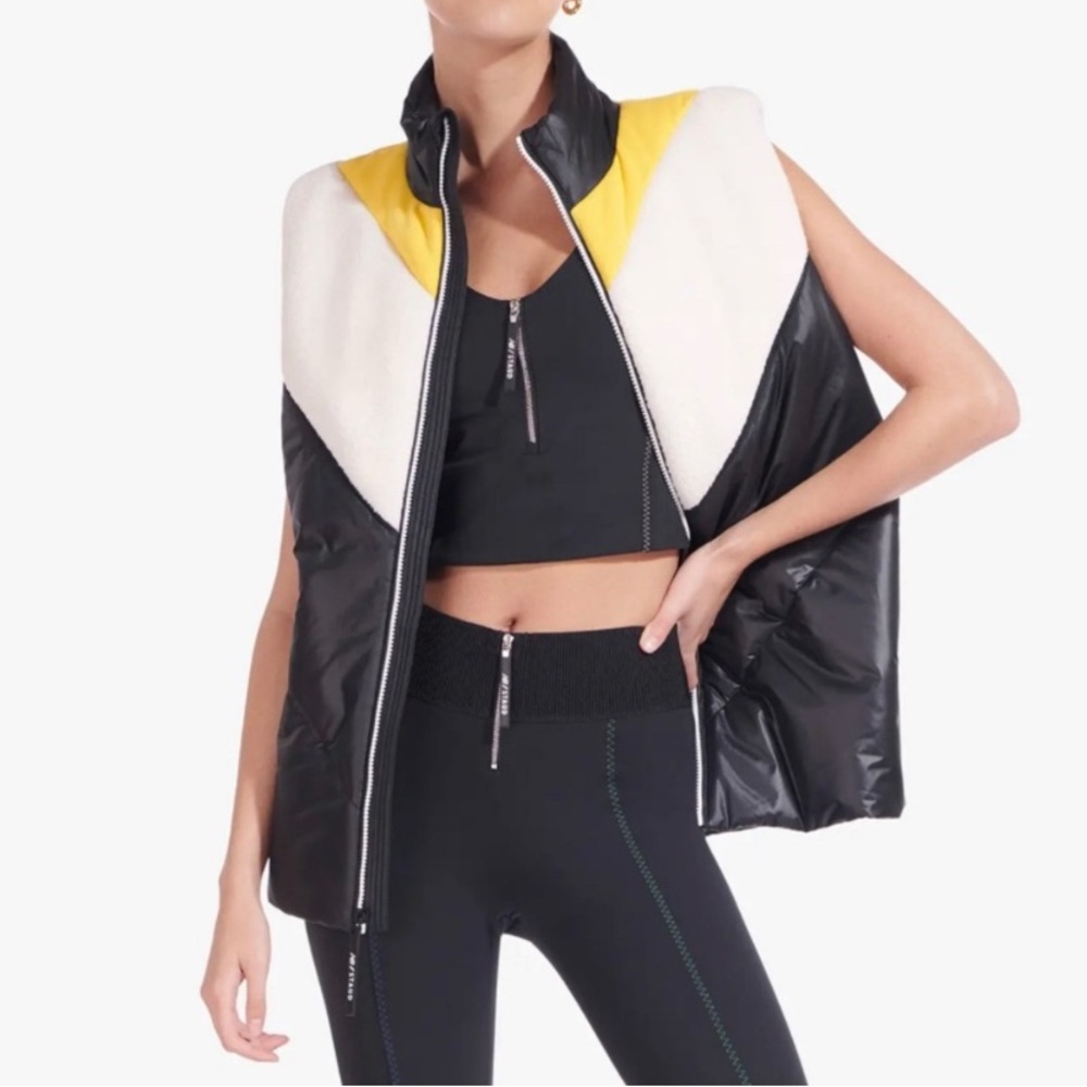New Balance X STAUD Mixed Media Puffer Vest Womens XL